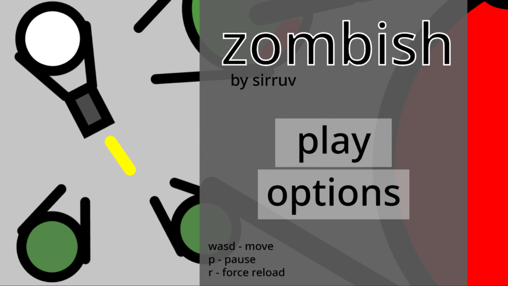 v.1.zombish main menu v.0.9.2