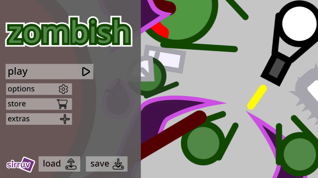 v.1.zombish main menu v1.5